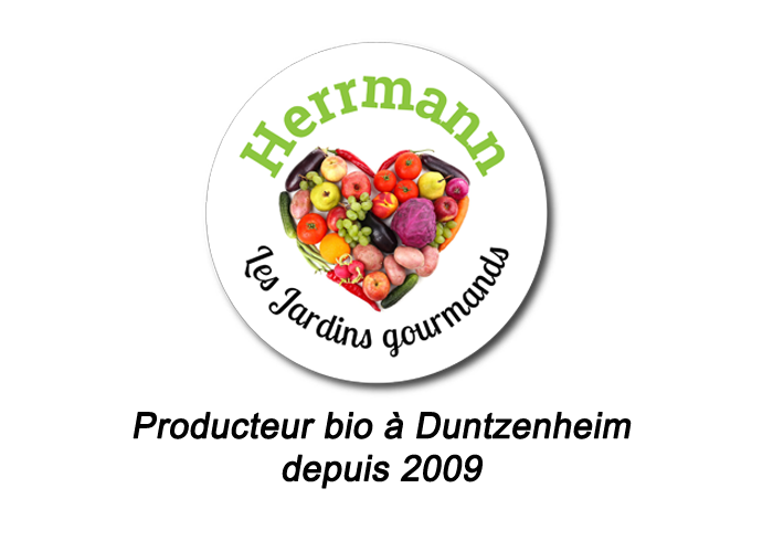 Producteur Maraîcher bio Ferme Herrmann en Alsace, partenaire de Ma Ferme Bio votre livreur de Fruits & Légumes bio ultra frais en Circuit court 100% Bio et Ecoresponsable